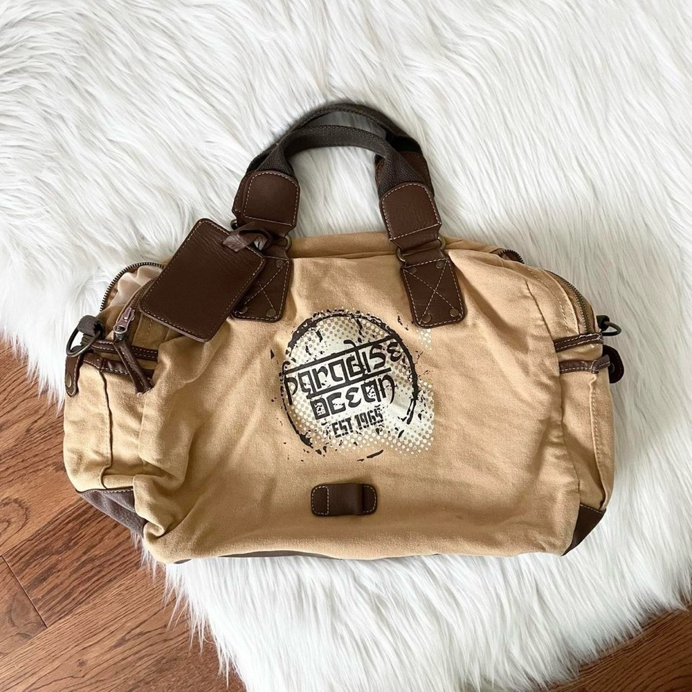 Vintage 2000s brown travel bag 🌴 by Collezione